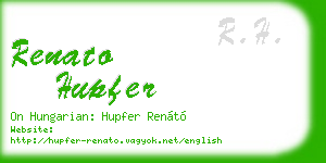 renato hupfer business card